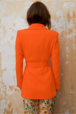 blazer udoit charlize theron naranja y crudo